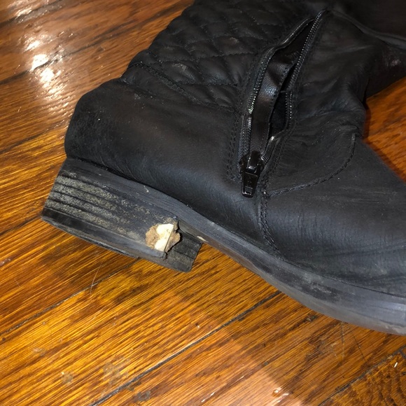 Black Leather Boots - Picture 2 of 3